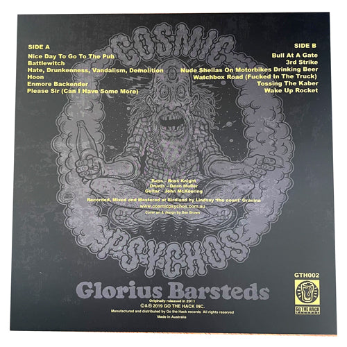 Cosmic Psychos - Glorius Barsteds LP (Black)